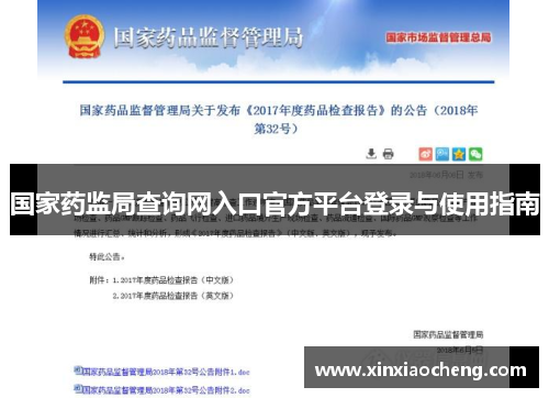 国家药监局查询网入口官方平台登录与使用指南